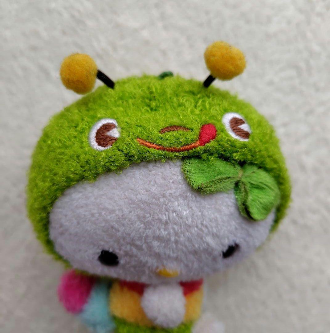 ハローキティカラフルパグマスコット あおむし レア ボールチェーン欠品