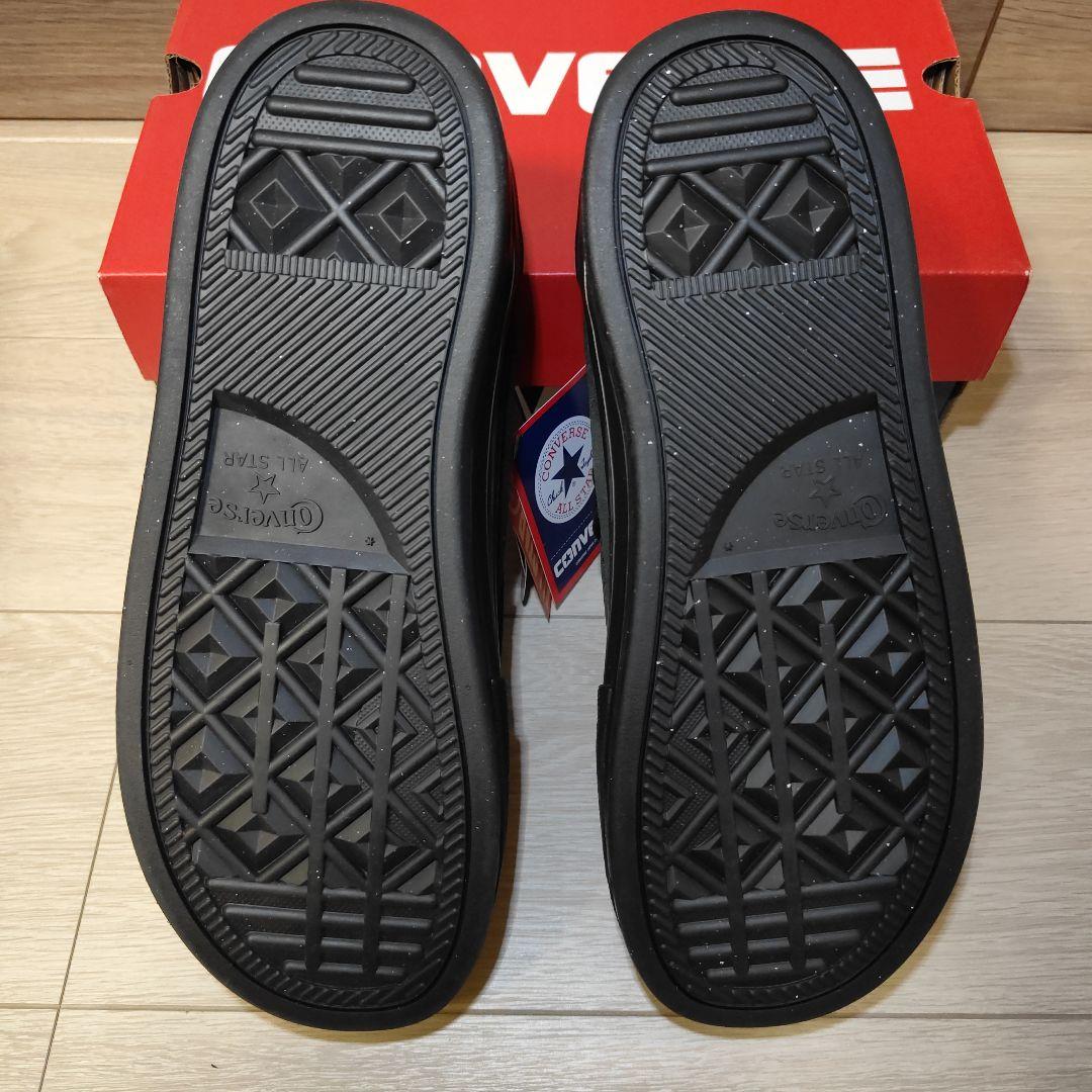 新品未使用28.0cm CONVERSE本革スエード モカシンスニーカー 黒