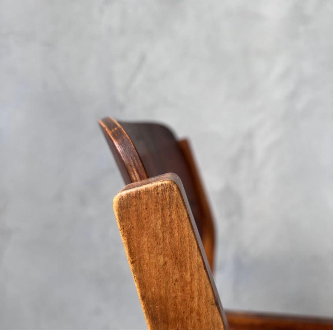 超希少 極初期型 天童木工 水之江忠臣 ブックチェア チーク材 ヴィンテージ