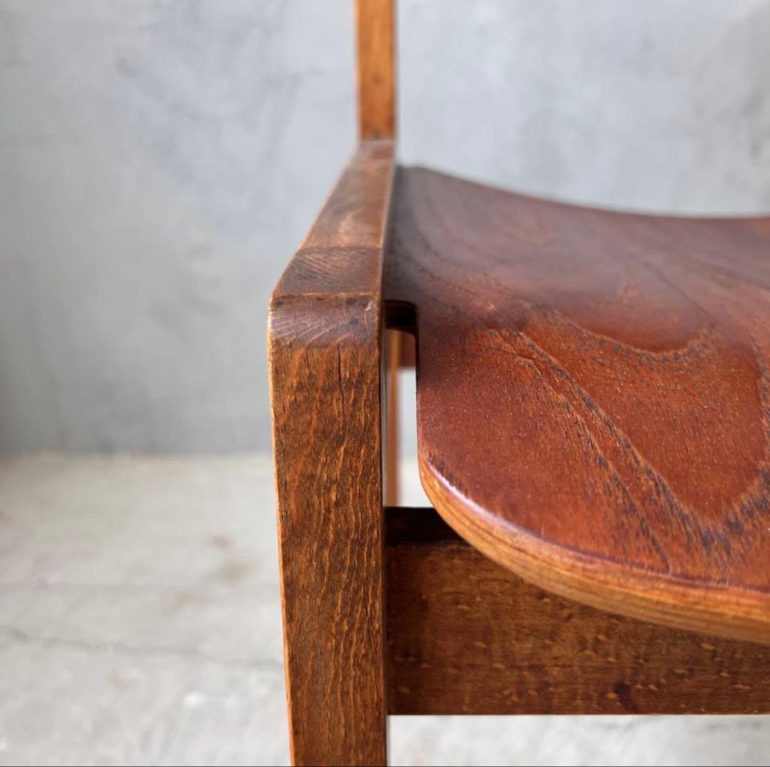 超希少 極初期型 天童木工 水之江忠臣 ブックチェア チーク材 ヴィンテージ