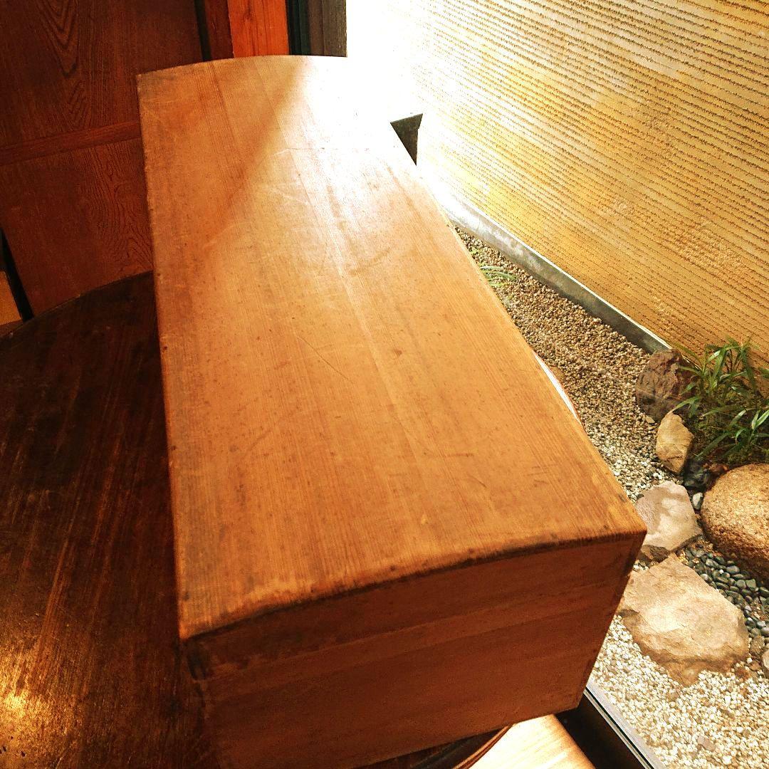 今月中の値下げです！骨董 総檜 軸箱