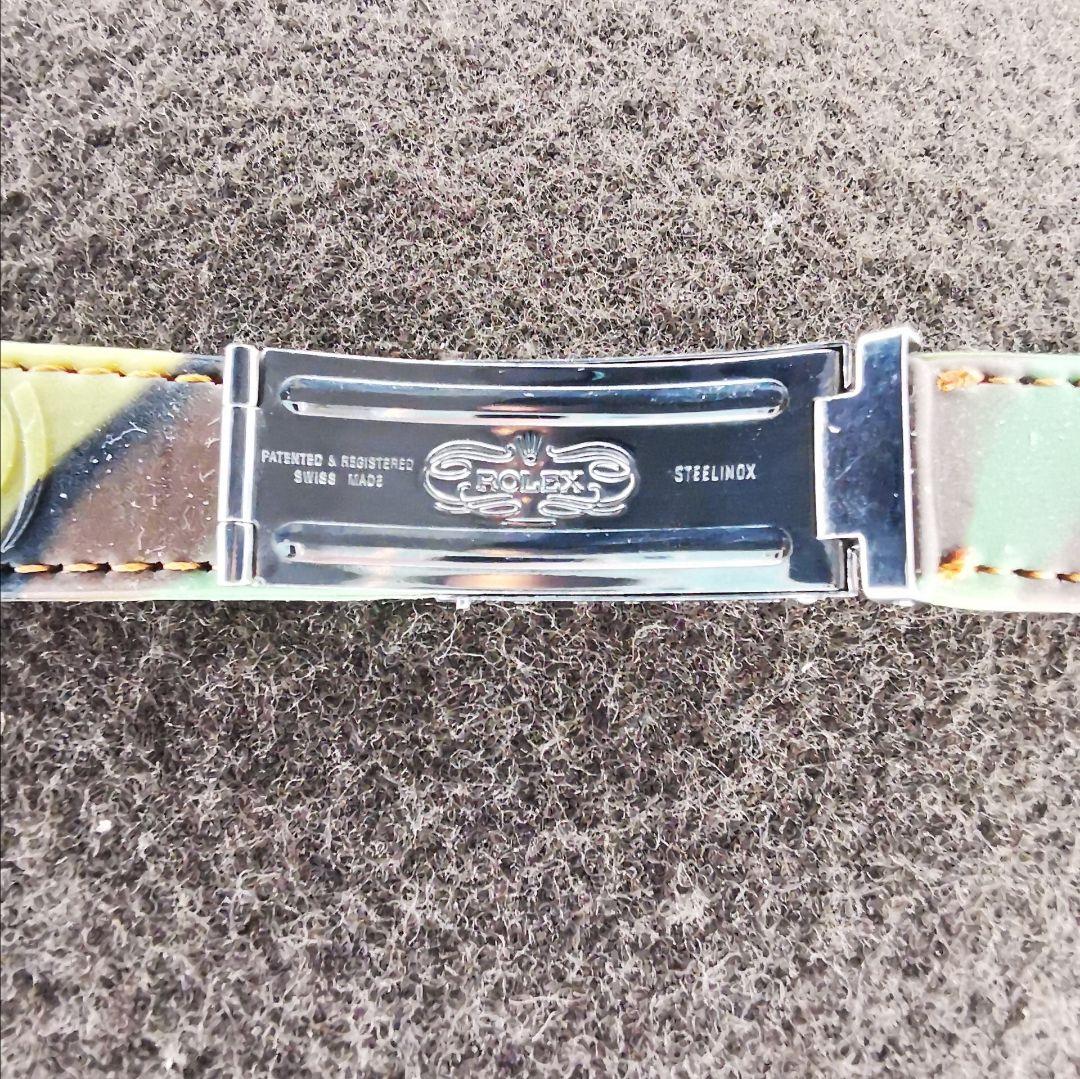 ロレックス純正クラスプ付きイタリア製カモフラージュ ラバーベルトFF幅20㍉