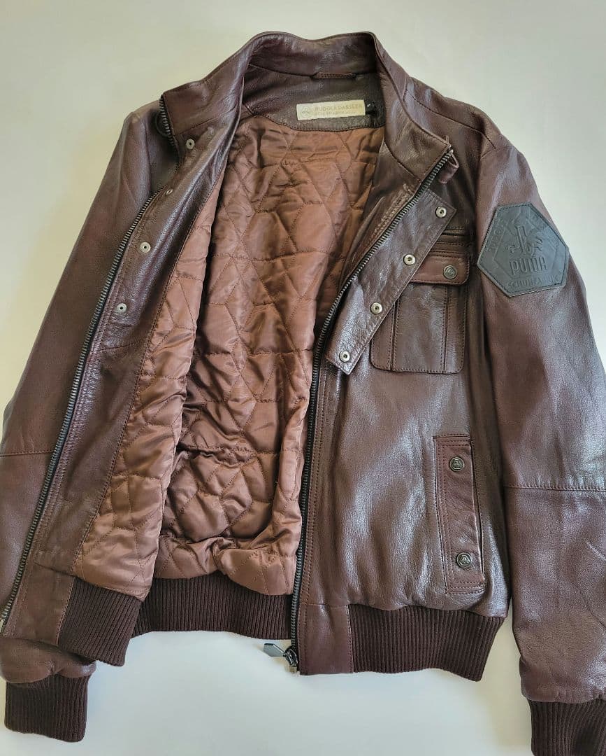 PUMA プーマ　レザージャケット　S　ルドルフダスラー　革ジャン ライダース