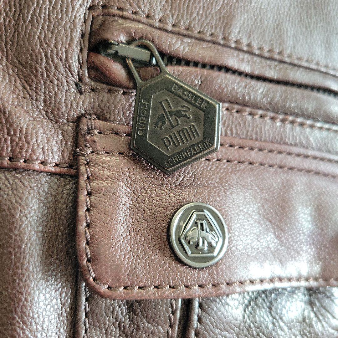 PUMA プーマ　レザージャケット　S　ルドルフダスラー　革ジャン ライダース