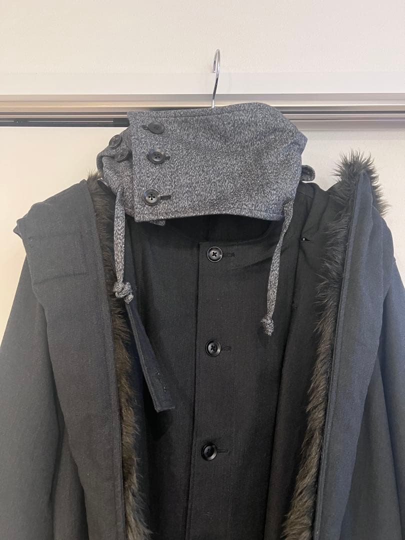 ヨウジヤマモト プールオム 18AW Double Hooded ドレスコート