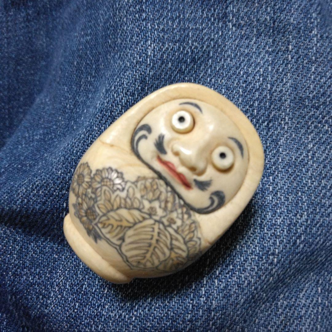 名匠『良舟』象牙調ストラップヘッド　象牙ではありません！