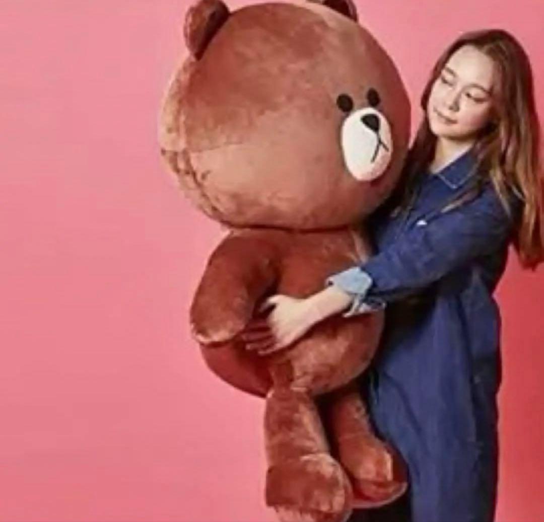 激レア！LINE FRIENDS 110cmぬいぐるみ ブラウン