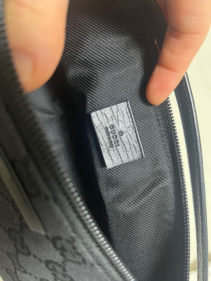 Gucci ブラック キャンバス ハンドバッグ