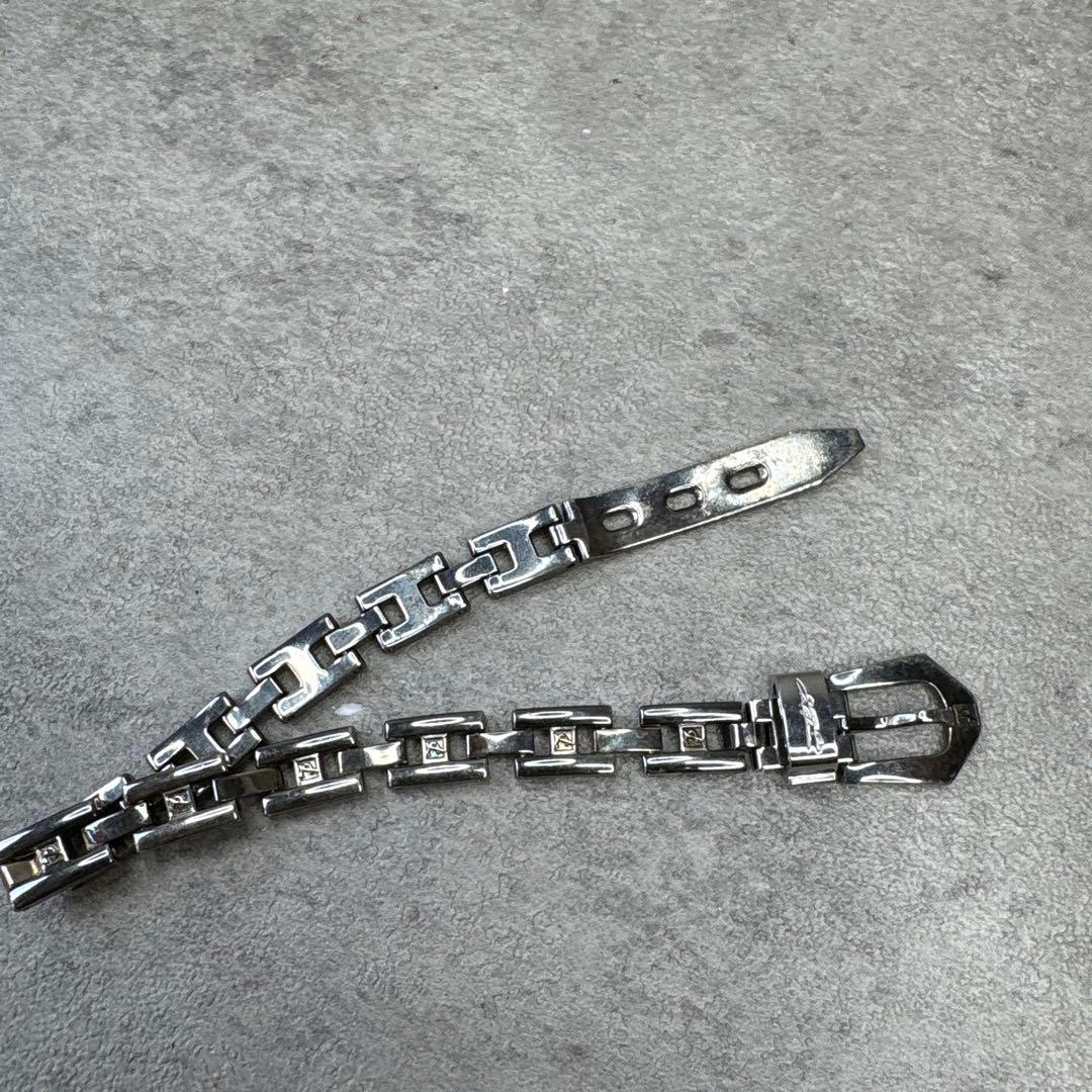 美品！Leda SILMA SPORTS レダジルマ シルバーベルトブレスレット