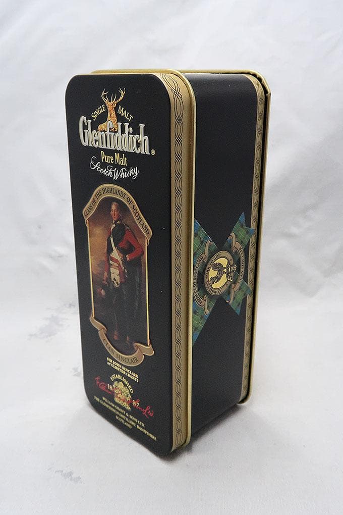 グレンフィディック１２年シングルモルトウィスキー 缶ケース入ミニチュアボトル