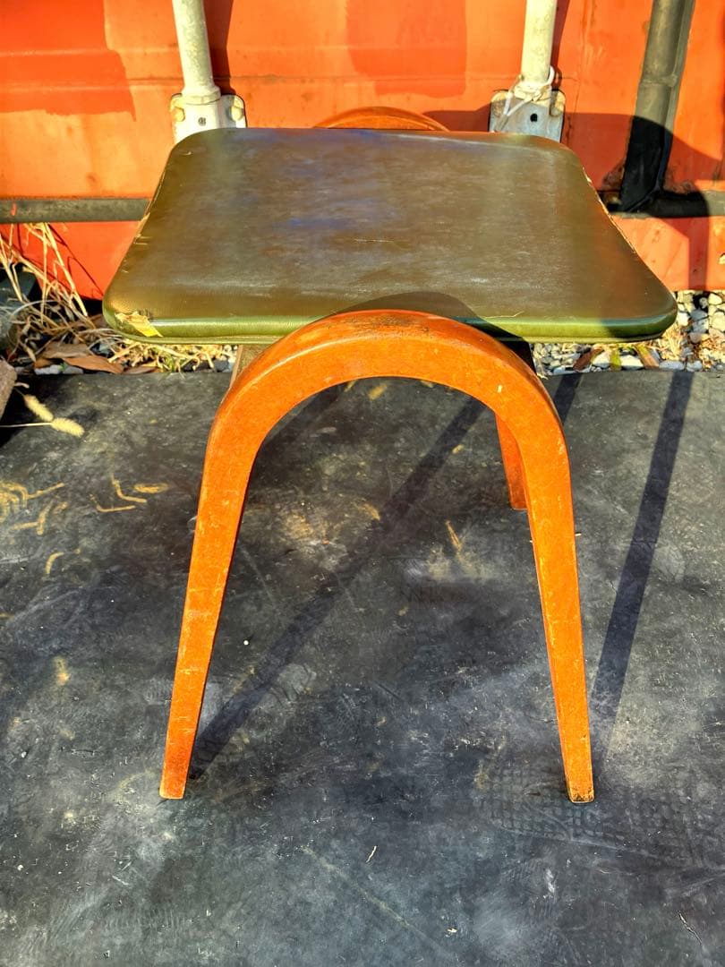 ヴィンテージ　秋田木工　剣持勇　スタッキングスツール