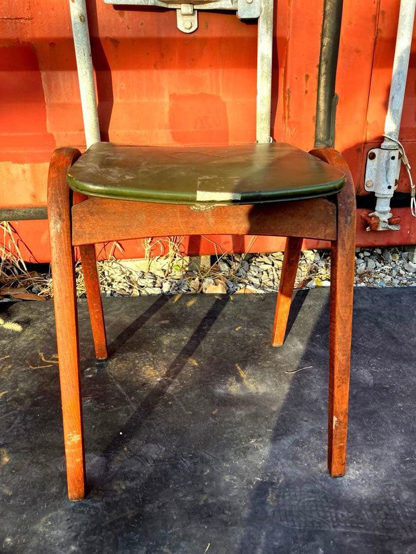 ヴィンテージ　秋田木工　剣持勇　スタッキングスツール