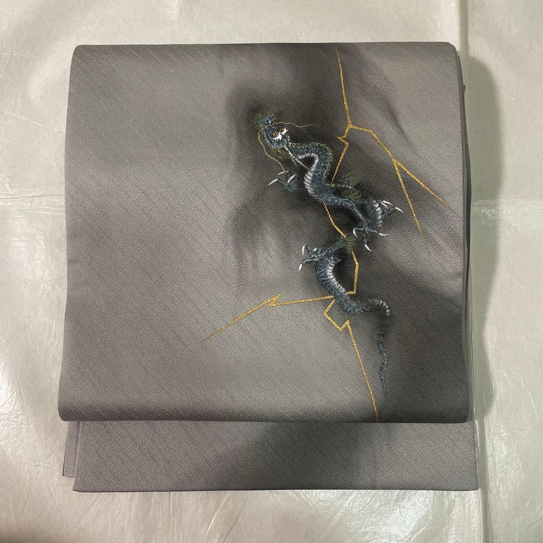 袋帯　龍　雷　463cm