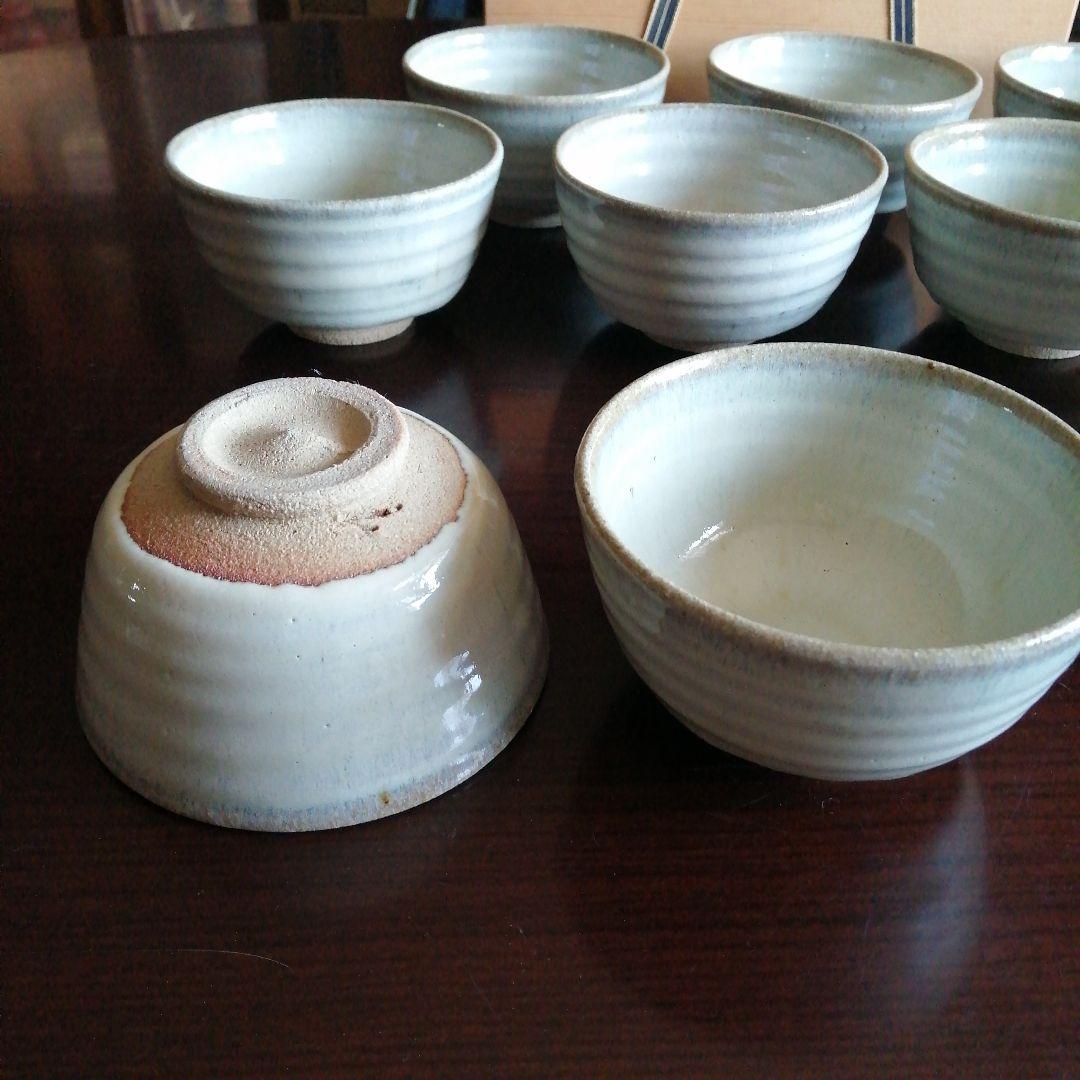 唐津焼　利左衛門　唐津数茶碗　10客　12cm