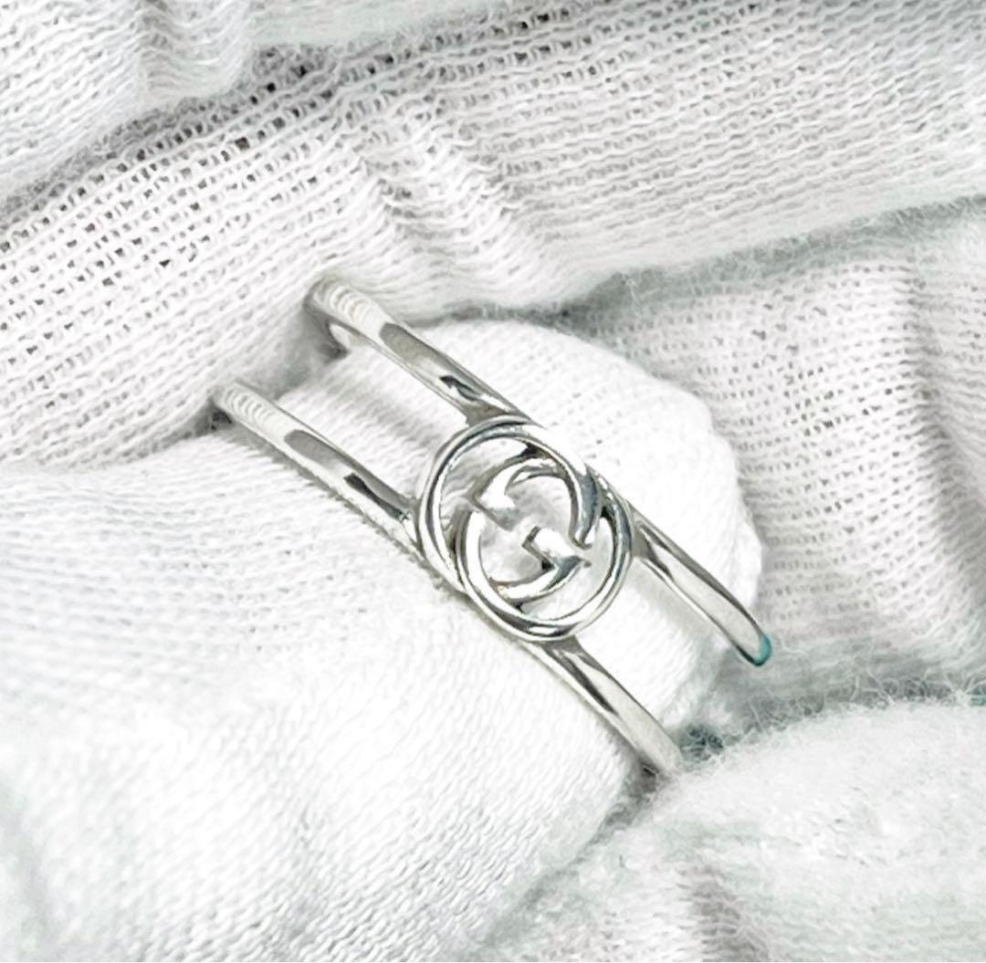 極美品‼️GUCCI 指輪　インターロッキングリング　18号