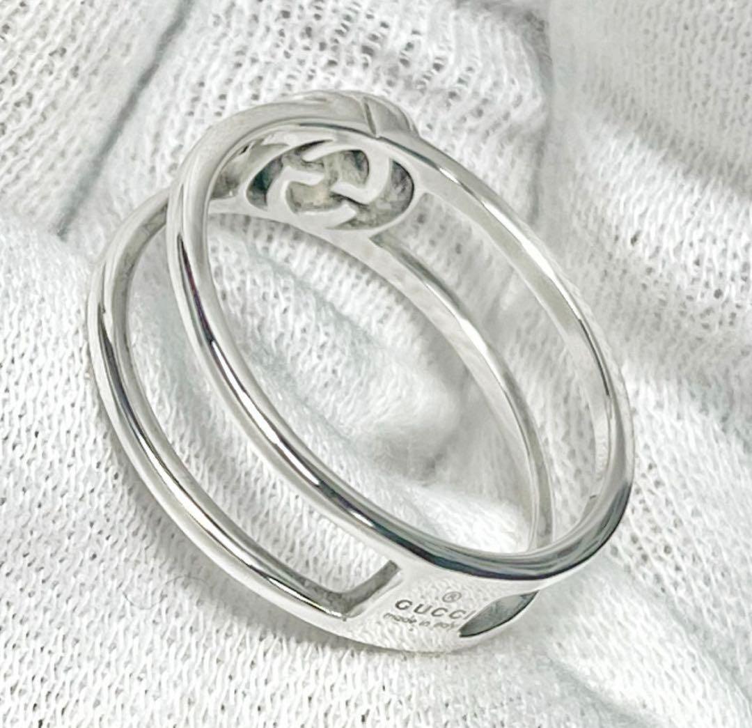 極美品‼️GUCCI 指輪　インターロッキングリング　18号