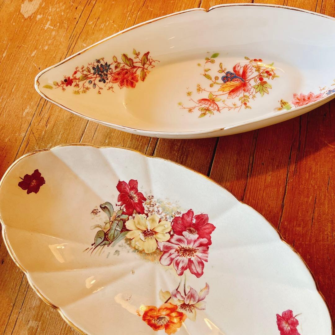 可愛い花柄ラヴィエ　フランスブロカント