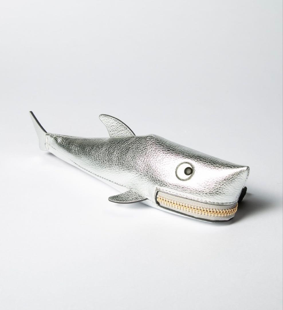 ANYA HINDMARCH アニヤハインドマーチ シャーク レザー ペンケース