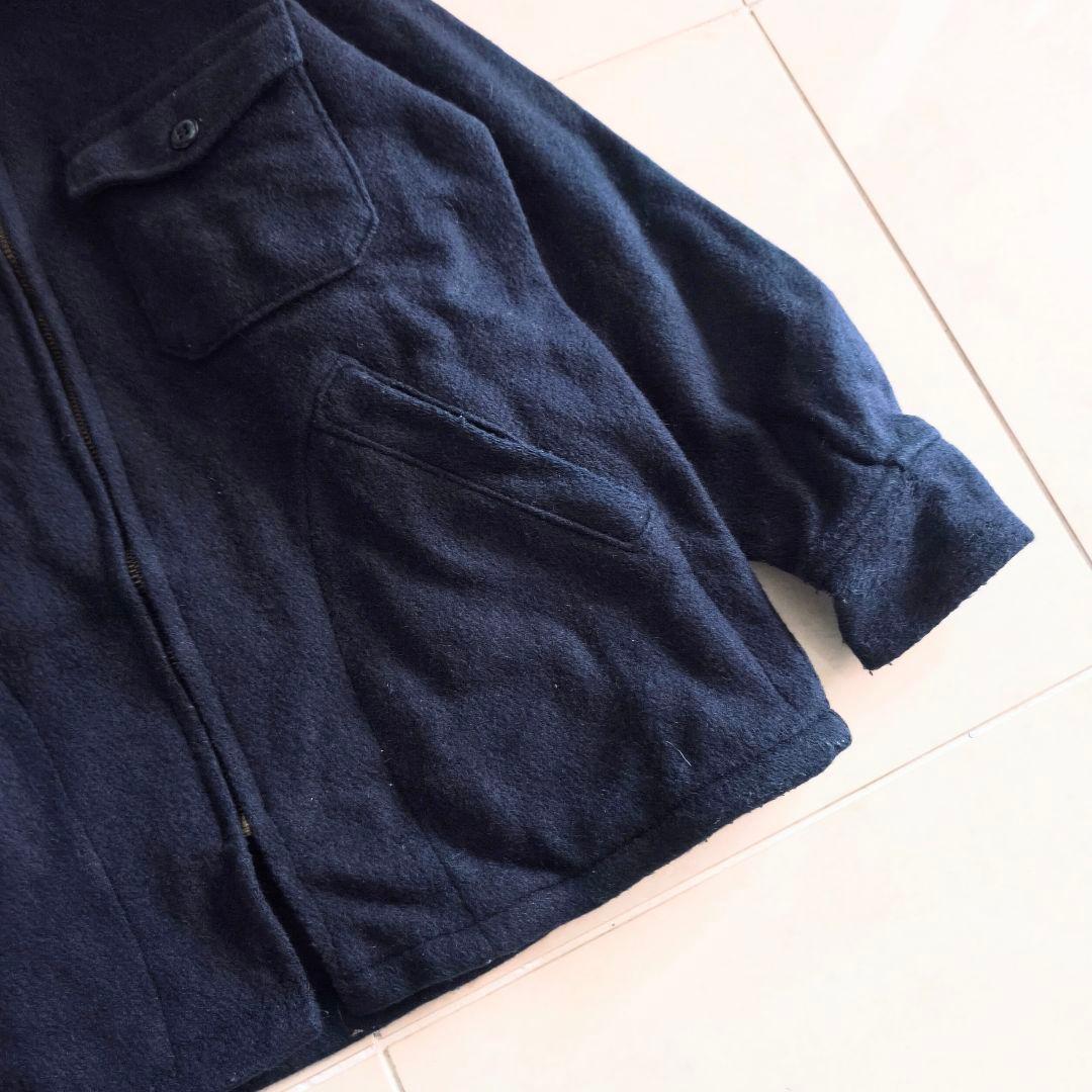 USA製　70s Melton ウール CPOジャケット ネイビー Sサイズ