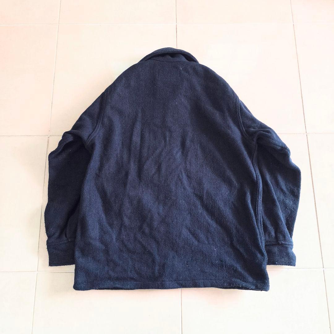 USA製　70s Melton ウール CPOジャケット ネイビー Sサイズ