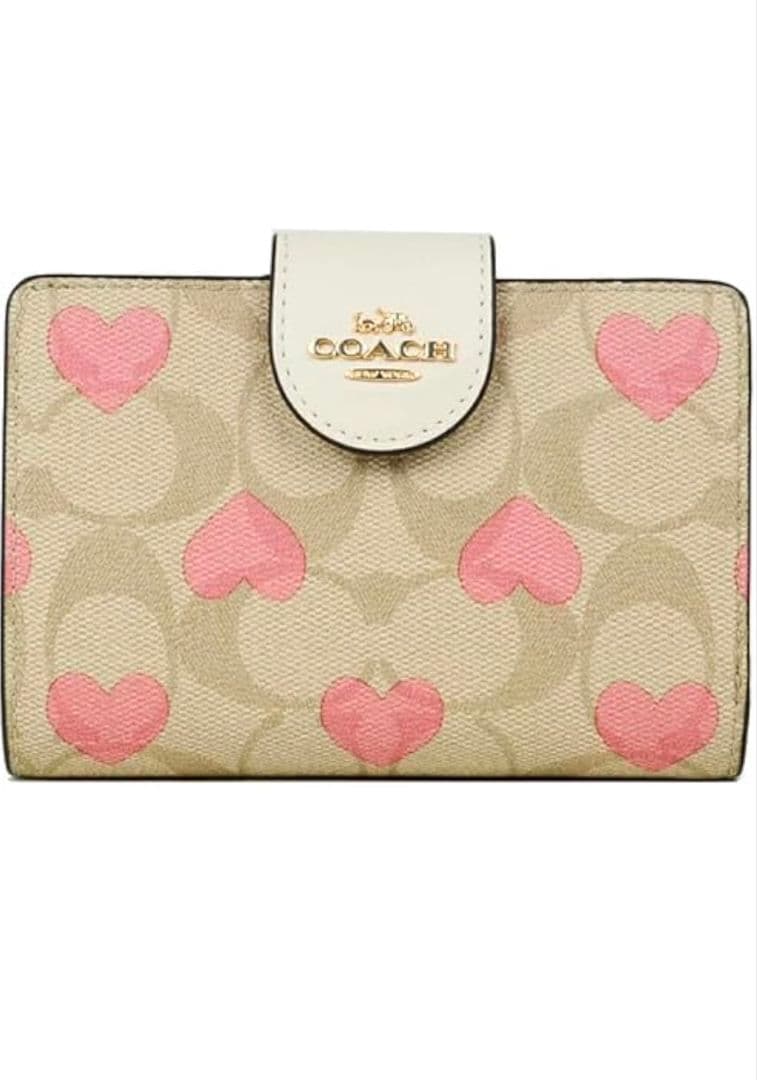 COACH ハート柄 二つ折り財布