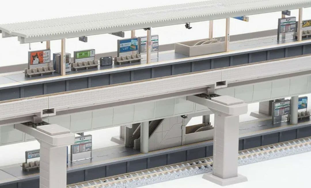 TOMIX Nゲージ 高架複線階層駅セット レールパターンHB-B 91043