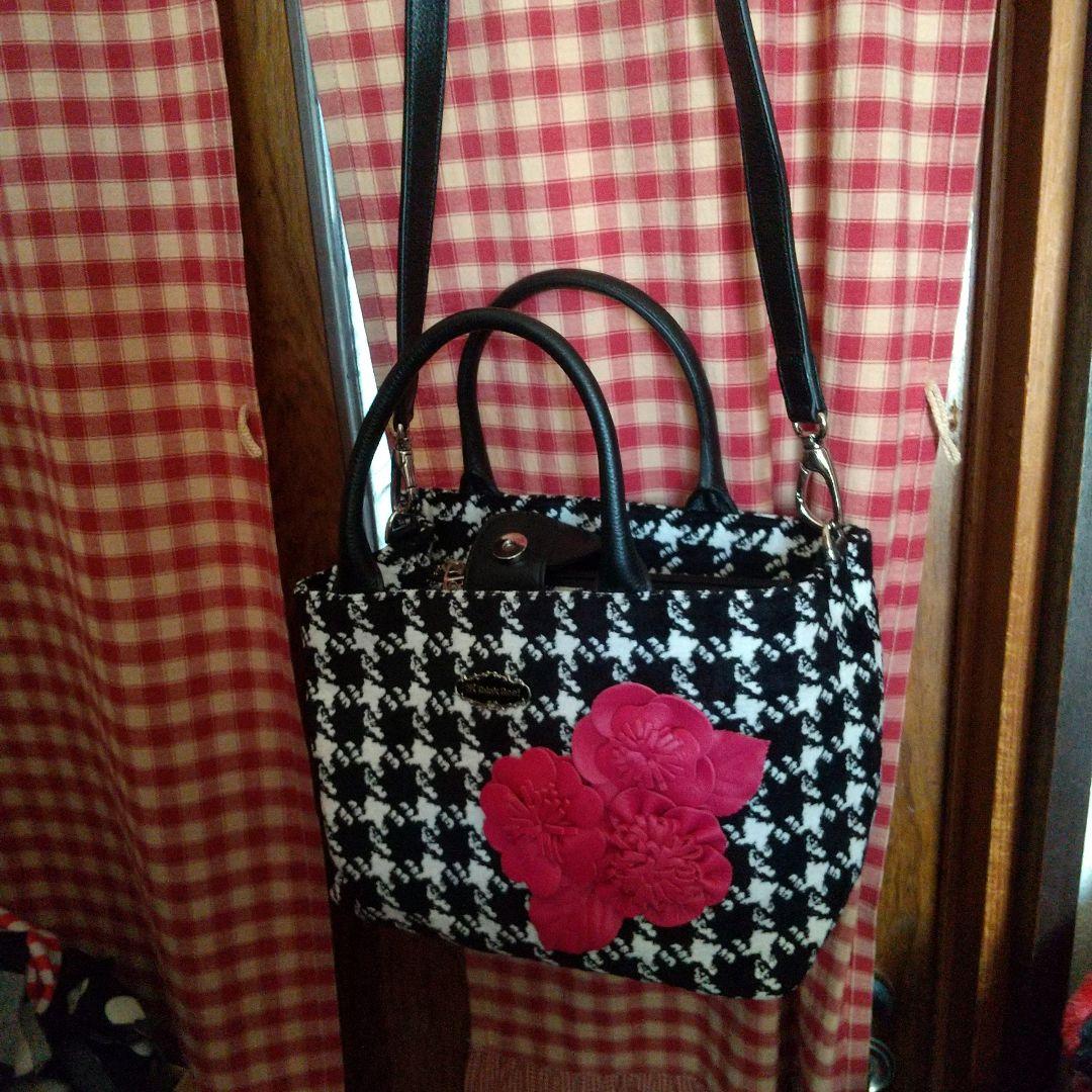 Think Bee! ハウンドトゥース柄ショルダーバッグ