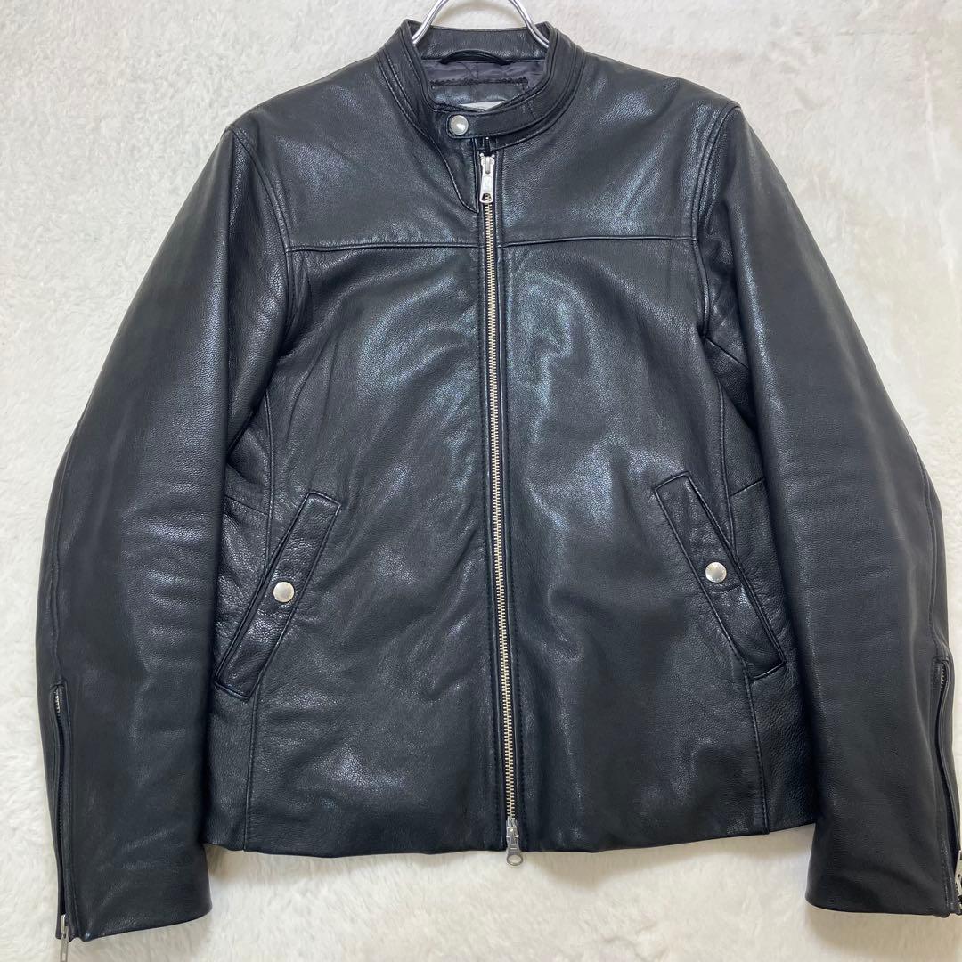 美品✨ユナイテッドアローズ やぎ革 ゴート レザージャケット 裏地キルティング