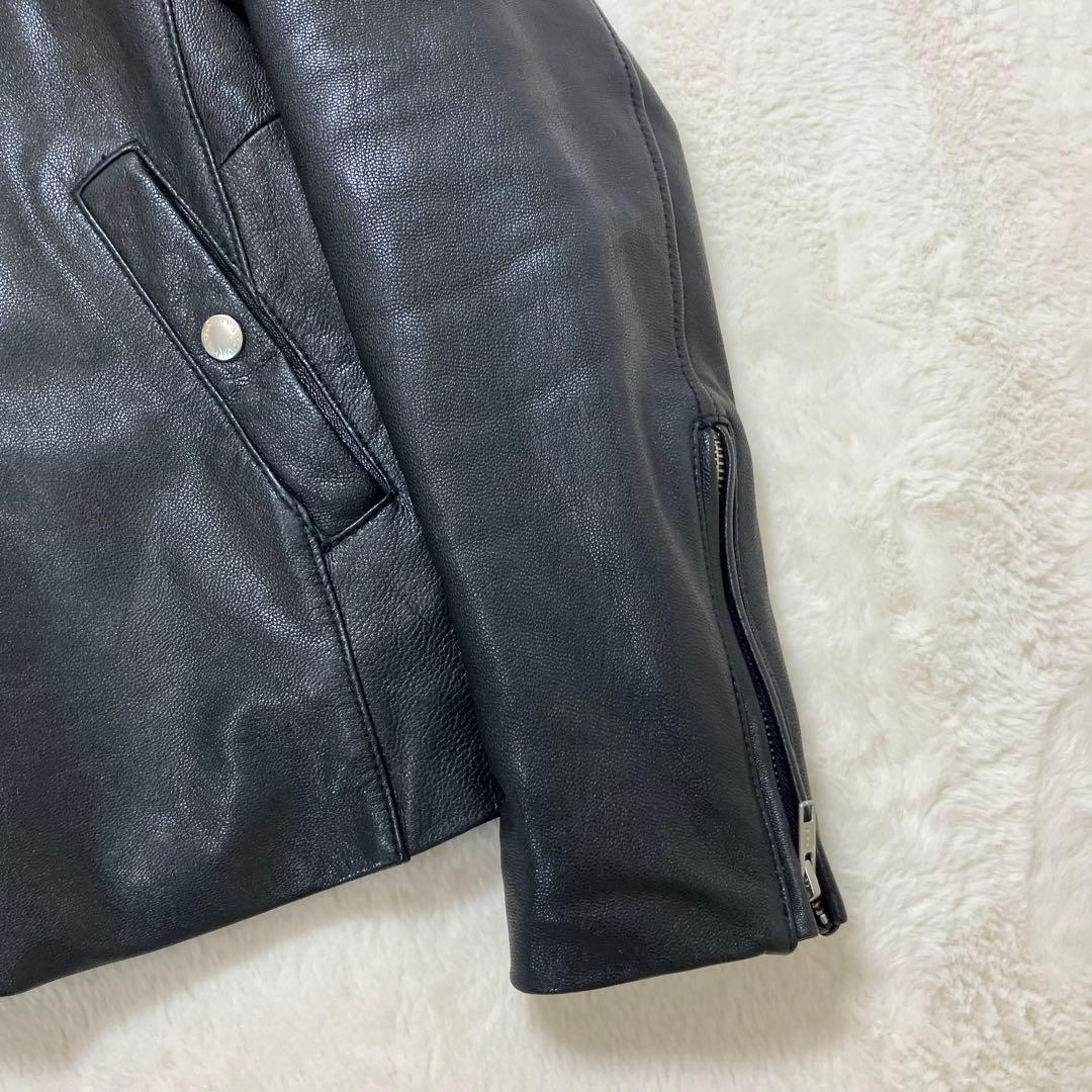 美品✨ユナイテッドアローズ やぎ革 ゴート レザージャケット 裏地キルティング