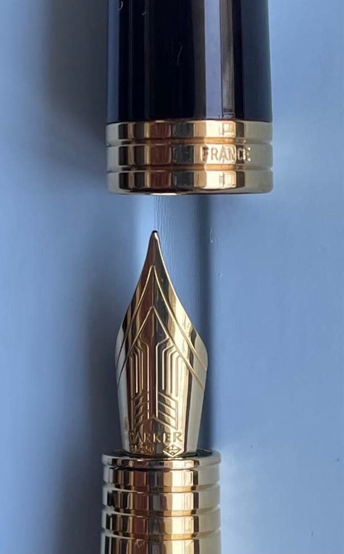 Parker 18K金　万年筆 クラシック 黒金