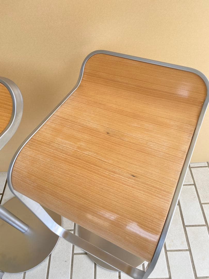 ラパルマ　LEM 昇降式 ハイスツール カウンターチェア　2脚セット