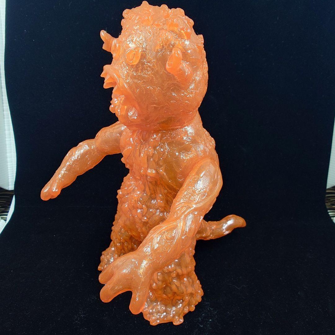 【状態良】エレガブ　ドクロ怪獣シリーズ　ヒトゴミラ　オレンジ　クリア成型　未彩色