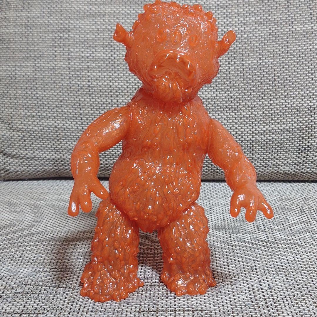 【状態良】エレガブ　ドクロ怪獣シリーズ　ヒトゴミラ　オレンジ　クリア成型　未彩色