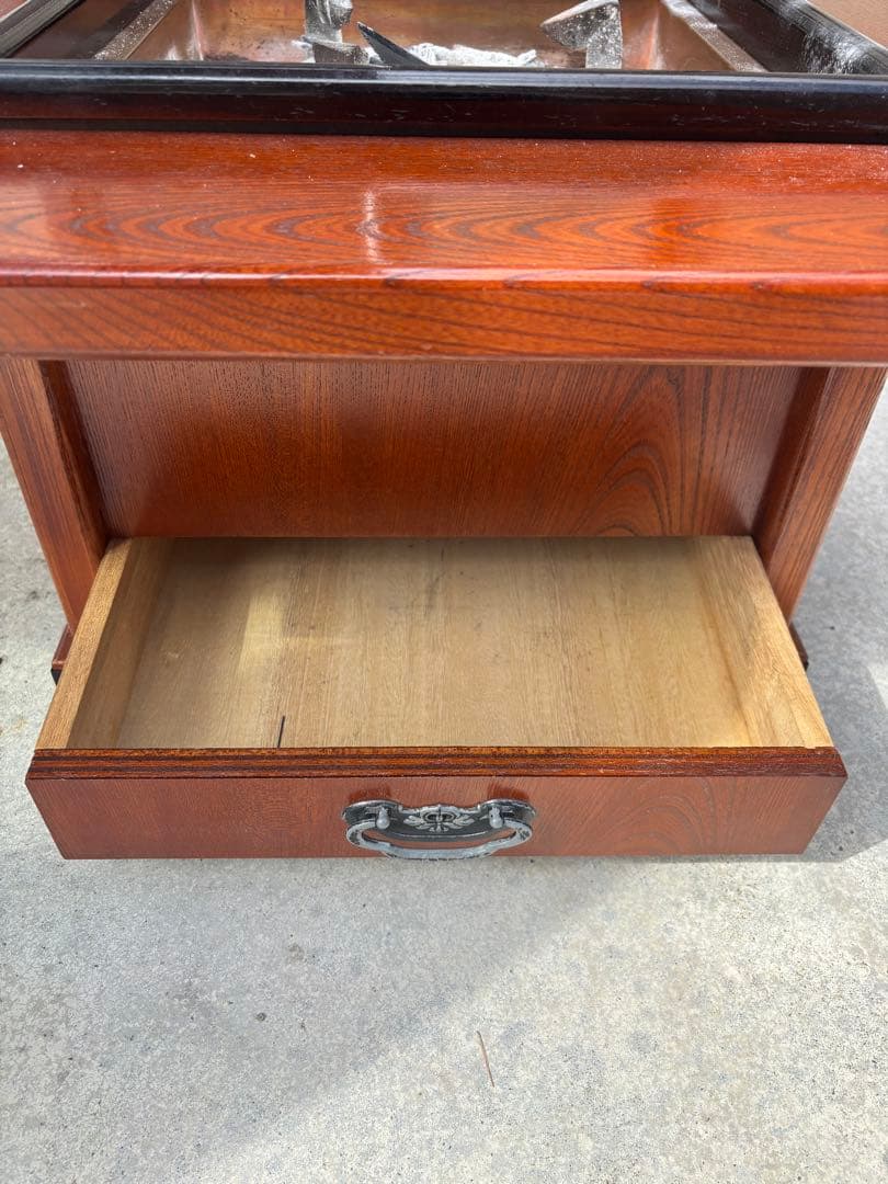 木製座卓 引き出し付き 灰皿付き　火鉢　囲炉裏テーブル　座卓　付属品あり