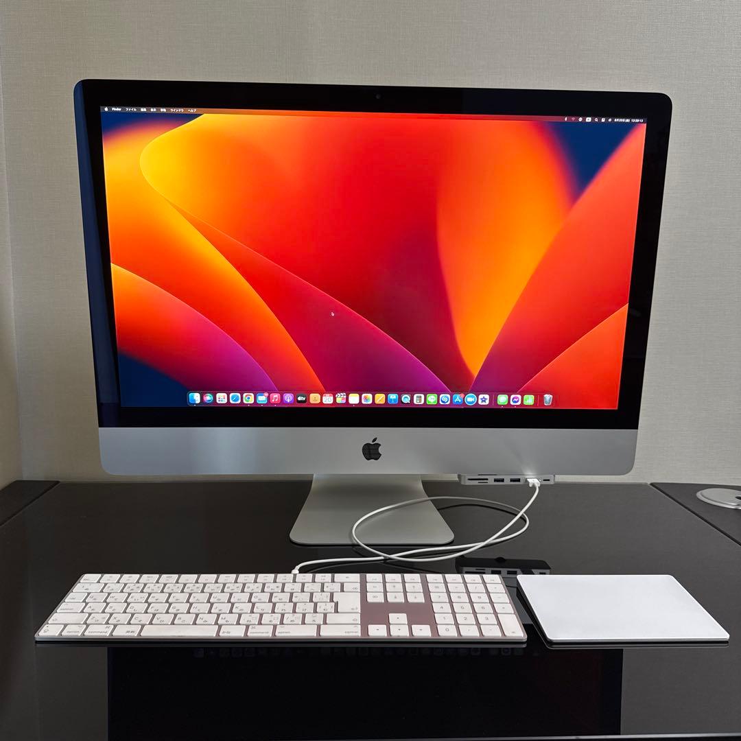 【極美品】iMac 27インチ i7 5K 40GB SSD 3TB