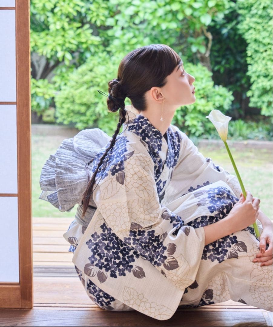 hinari 浴衣　帯　下駄セット