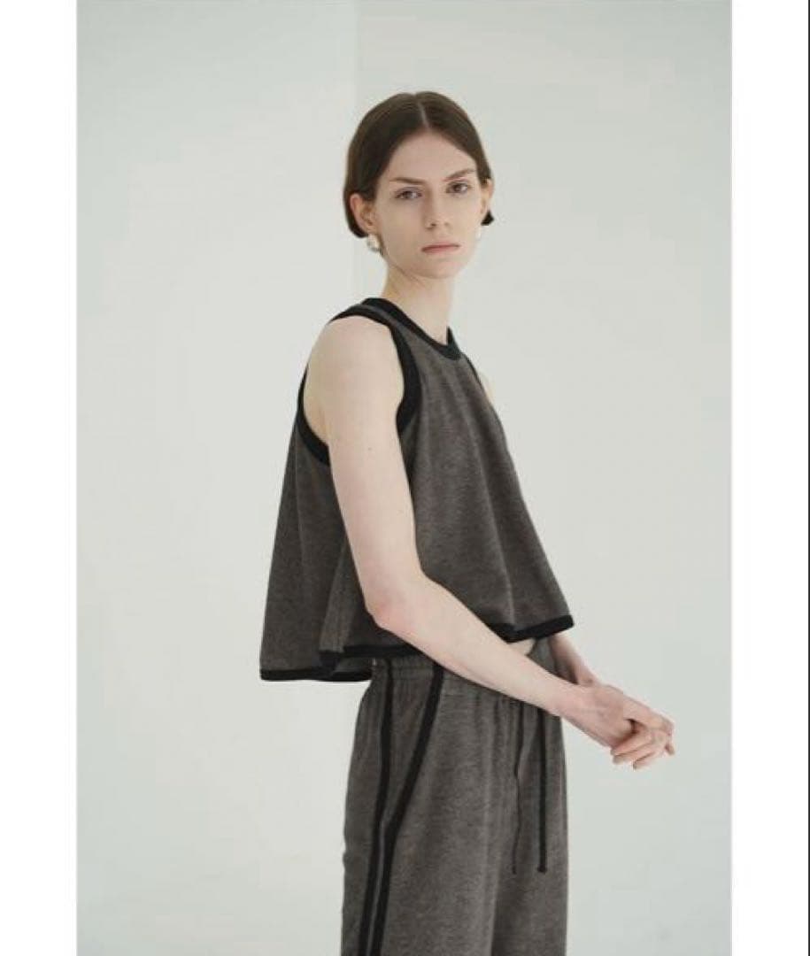 CLANE PILE FLARE TANK TOPS ブラウン サイズ1