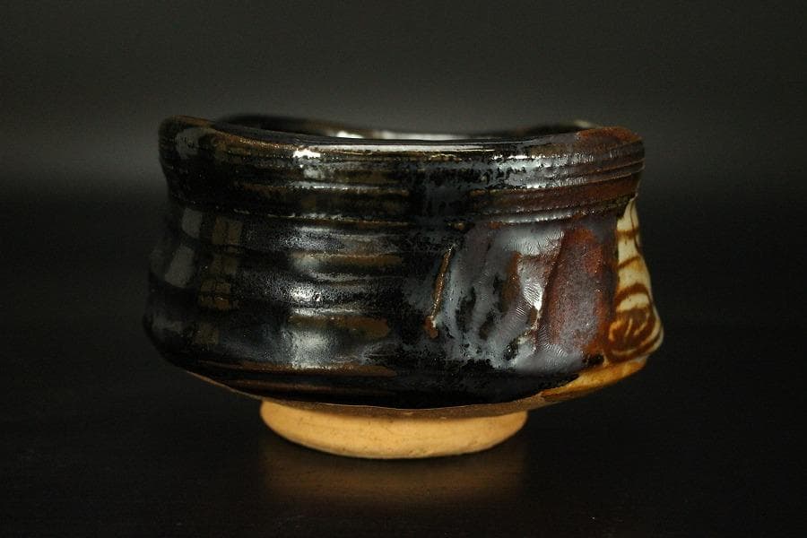 茶道具 織部茶碗 瑞光窯 煎茶 箱入 446