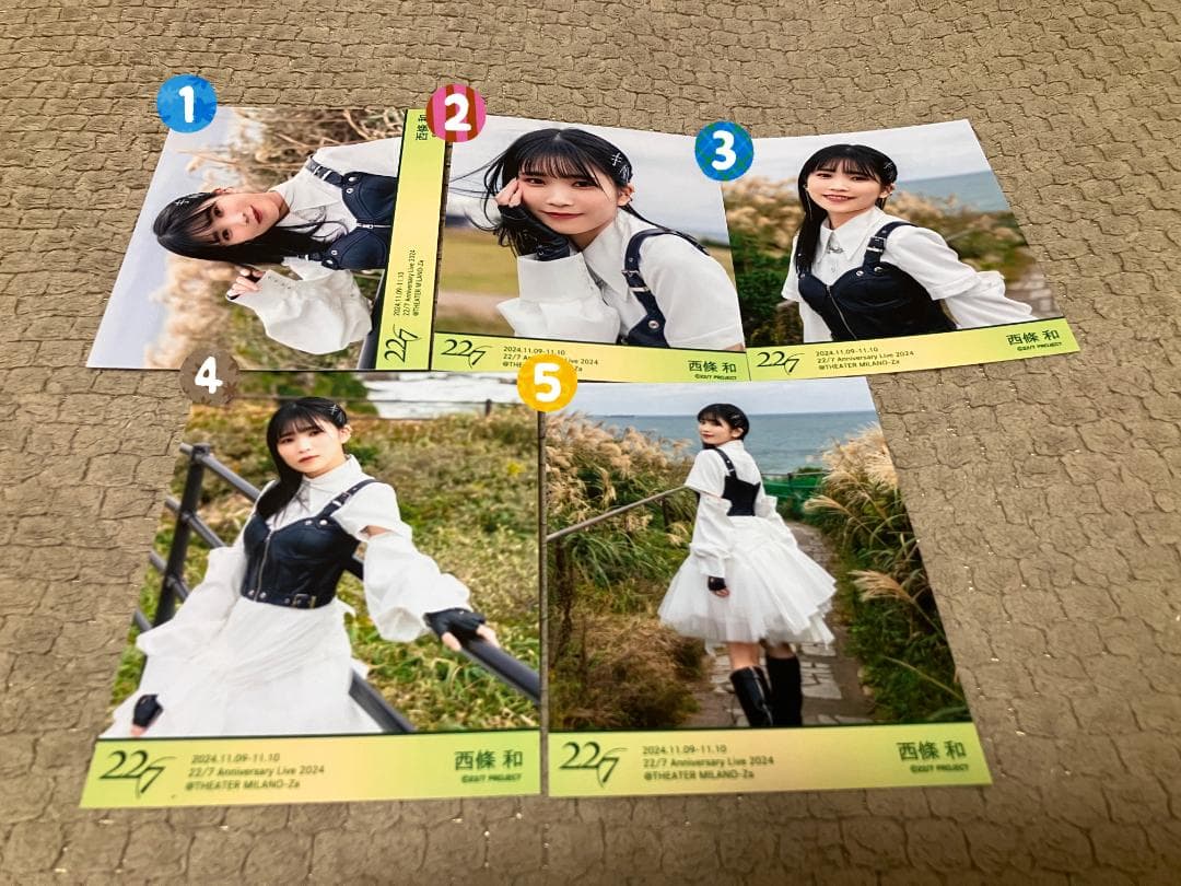 ナナニジ　22/7　14th衣装　ブロマイド　西條和