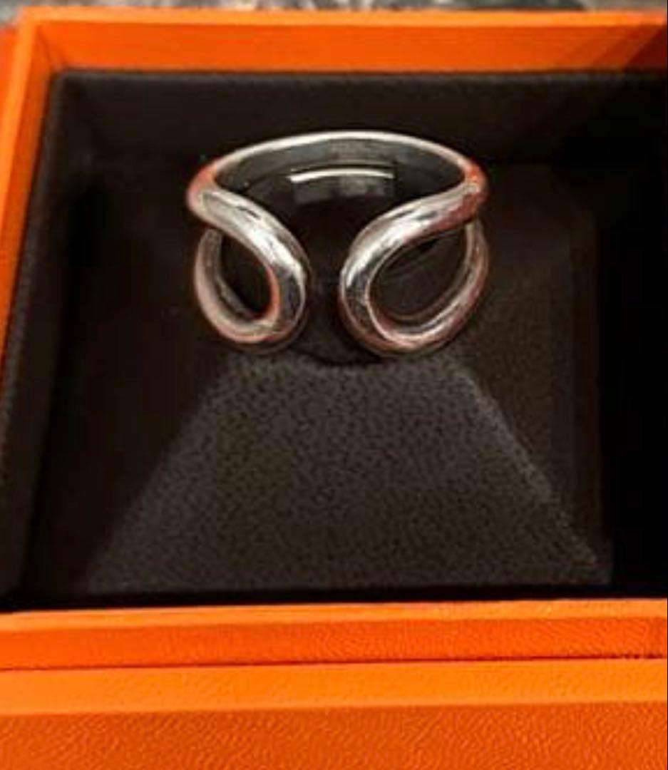 ヴィンテージHERMESエルメスLima リマリング　サイズ54 日本15.5号