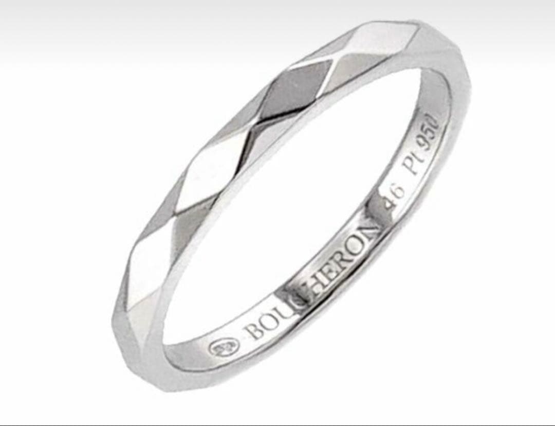 ブシュロン　ファセット　スモール　46 プラチナ