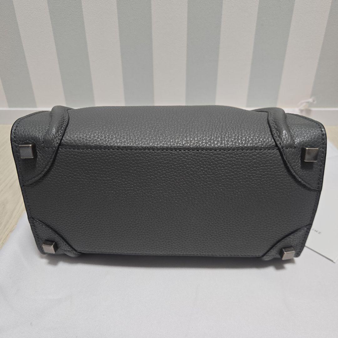 ✨未使用✨セリーヌ　ラゲージ　マイクロショッパー　ハンドバッグ　グレー