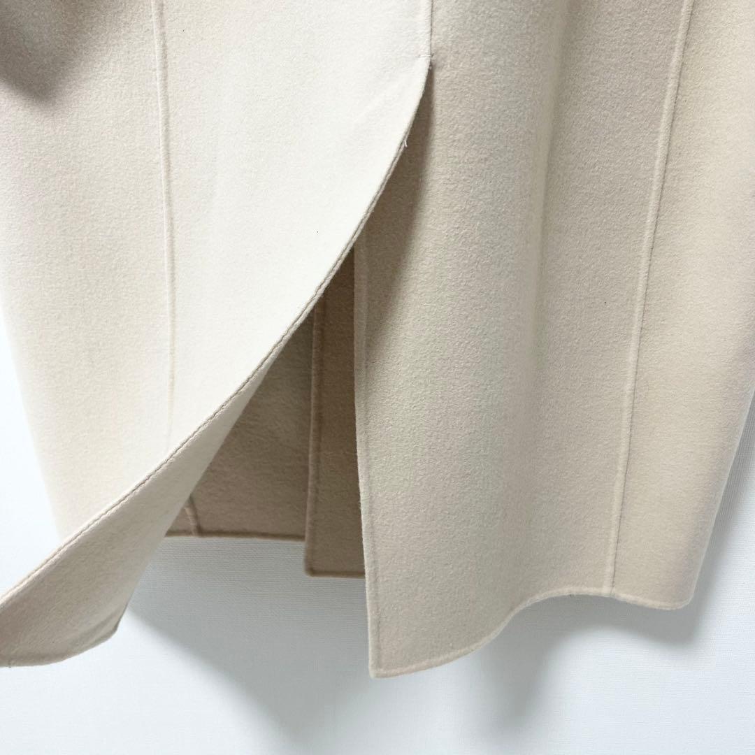 GALERIE VIE 　ライトメルトンチェスターコート　ライトベージュ　36