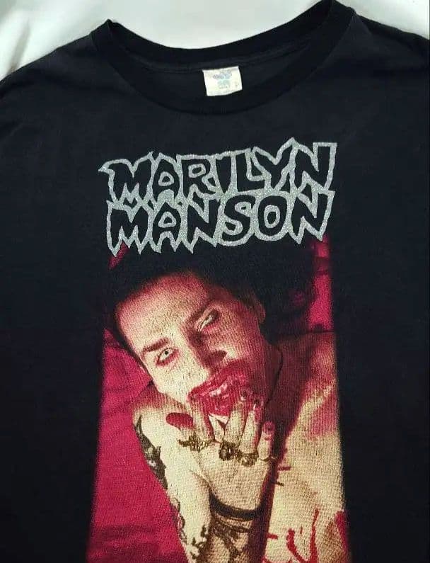 90's マリリンマンソン I am the god of Fuck Tシャツ