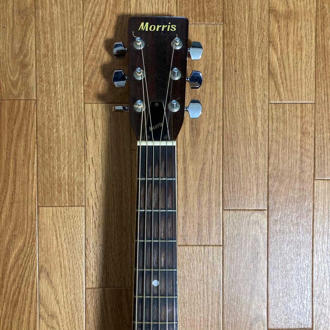Morris アコースティックギター ドレッドノート　W-20 ケース、弦付