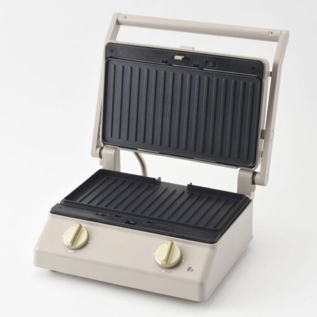 【新品未使用】BRUNO グリルサンドメーカー ダブル グレージュ