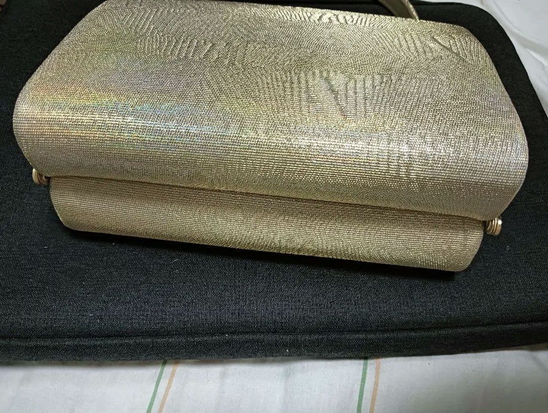 キンワシ印　草履バッグセット　ゴールド　レインボー　着物　和装　和服