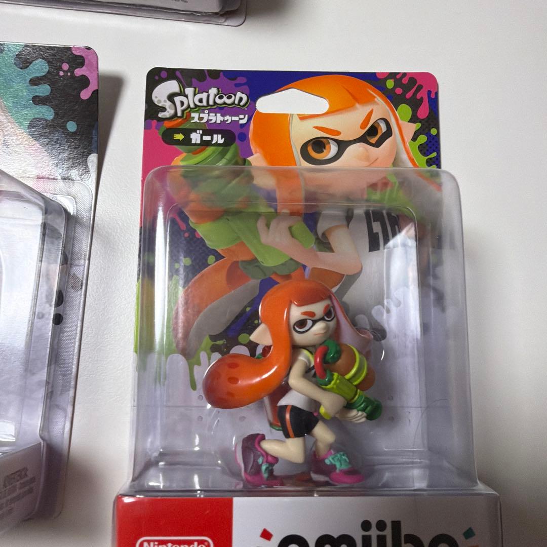 スプラトゥーン アミーボ ヒメ ガール ネオンピンク アオリ/ホタル 4点セット