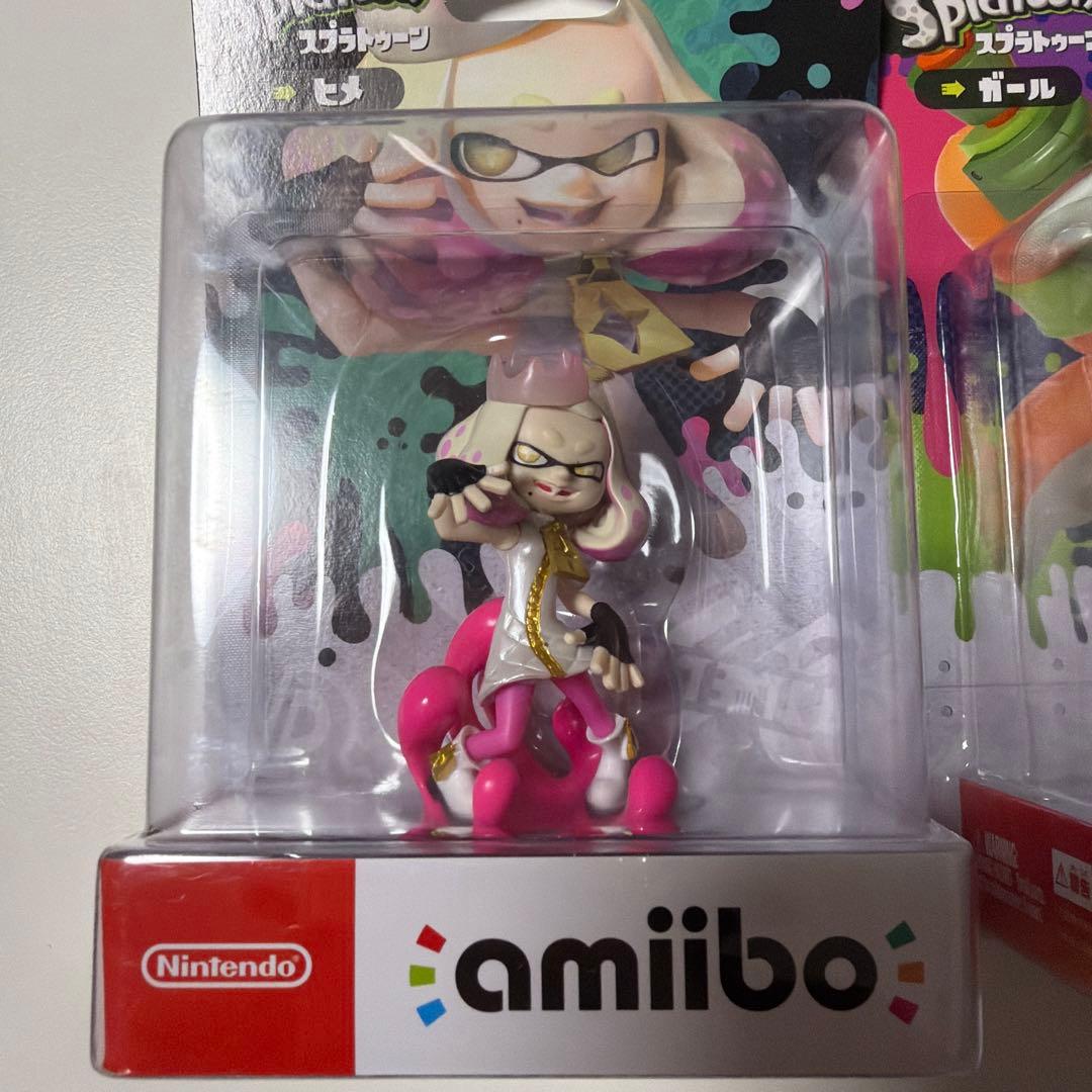 スプラトゥーン アミーボ ヒメ ガール ネオンピンク アオリ/ホタル 4点セット