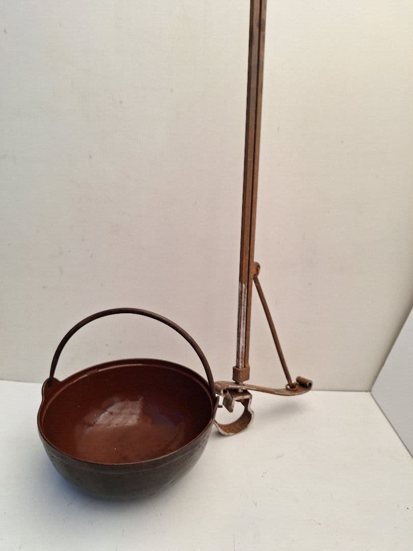 自在鉤　囲炉裏道具　アンティーク　鉄鉤　鉄鍋　引き取り専用